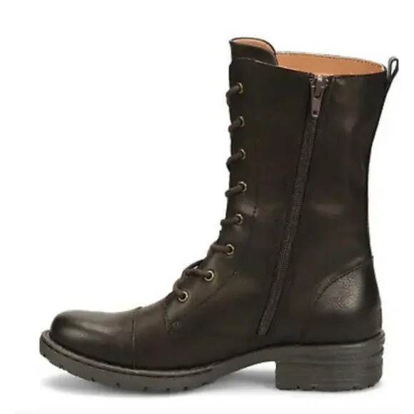 b.o.c. Women's Carissa Lace Up Booties Dark Brown Size 11M - Picture 4 of 5